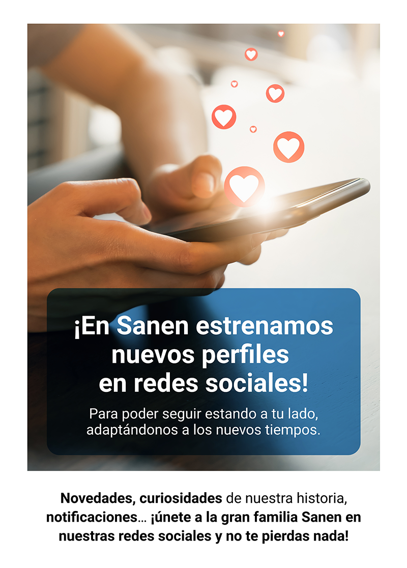 Sanen estrenamos nuevos perfiles en redes sociales